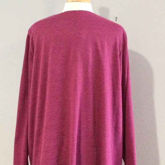 Gozzip Purple Long Sleeve Layered Oversized Cardigan Jacket Size L NWT - Picture 8 of 16
